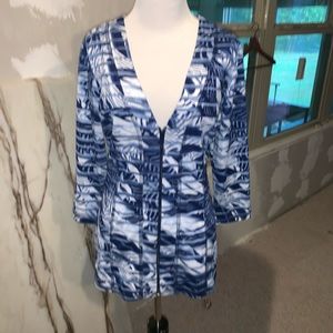 Peck and Peck size Small Zipper jacket